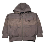 Bikkembergs Felpa con Zip E Cappuccio tinta unita Marrone per Bambino BK3601 MARRONE BiKKEMBERGS 