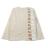 Bikkembergs Shirt Girocollo tinta unita con Stampa Beige per Bambino BK3610ML BEIGE BiKKEMBERGS 