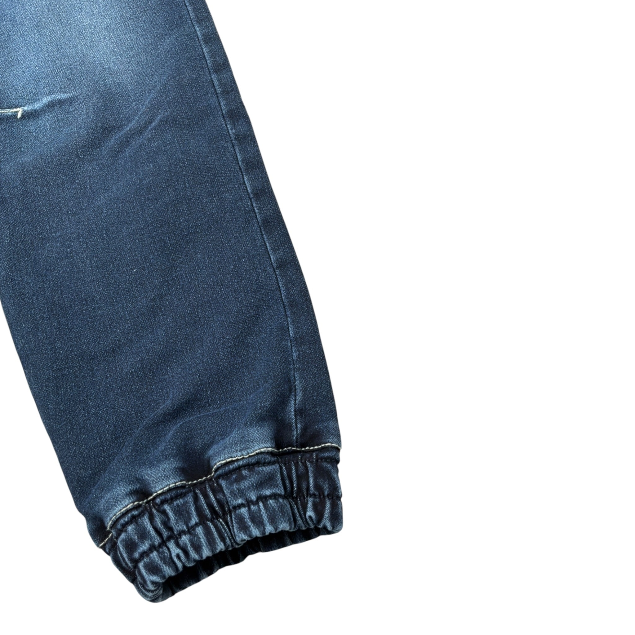 Bikkembergs Jeans tinta unita con Elastico In Vita Blu per Bambino BK3612 BLU BiKKEMBERGS 
