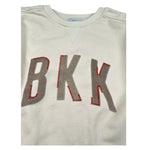 Bikkembergs Felpa Chiusa Girocollo tinta unita con Stapa Panna per Bambino BK3633 PANNA BiKKEMBERGS 