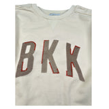 Bikkembergs Felpa Chiusa Girocollo tinta unita con Stapa Panna per Bambino BK3633 PANNA BiKKEMBERGS 