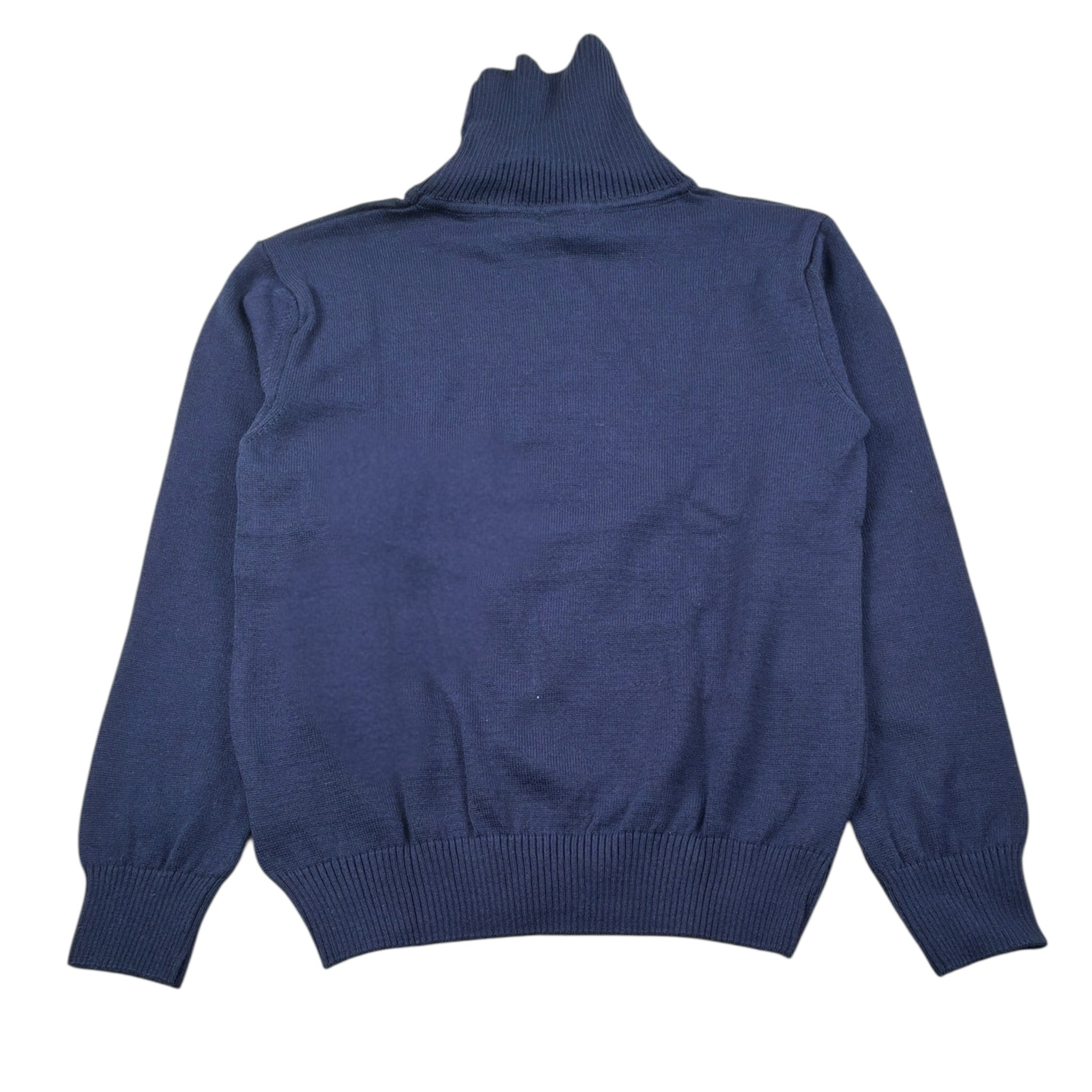 Bikkembergs Maglia Collo Alto tinta unita Blu per Bambino BK3748X BLU BiKKEMBERGS 