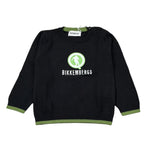 Bikkembergs Maglia tinta unita con Stampa Nero per Bambino BK3803J NERO BiKKEMBERGS 