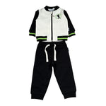 Bikkembergs Completo 2 Pezzi Felpa-Pantalone Panna/Nero per Neonato BK3817 PANNA/NERO BiKKEMBERGS 
