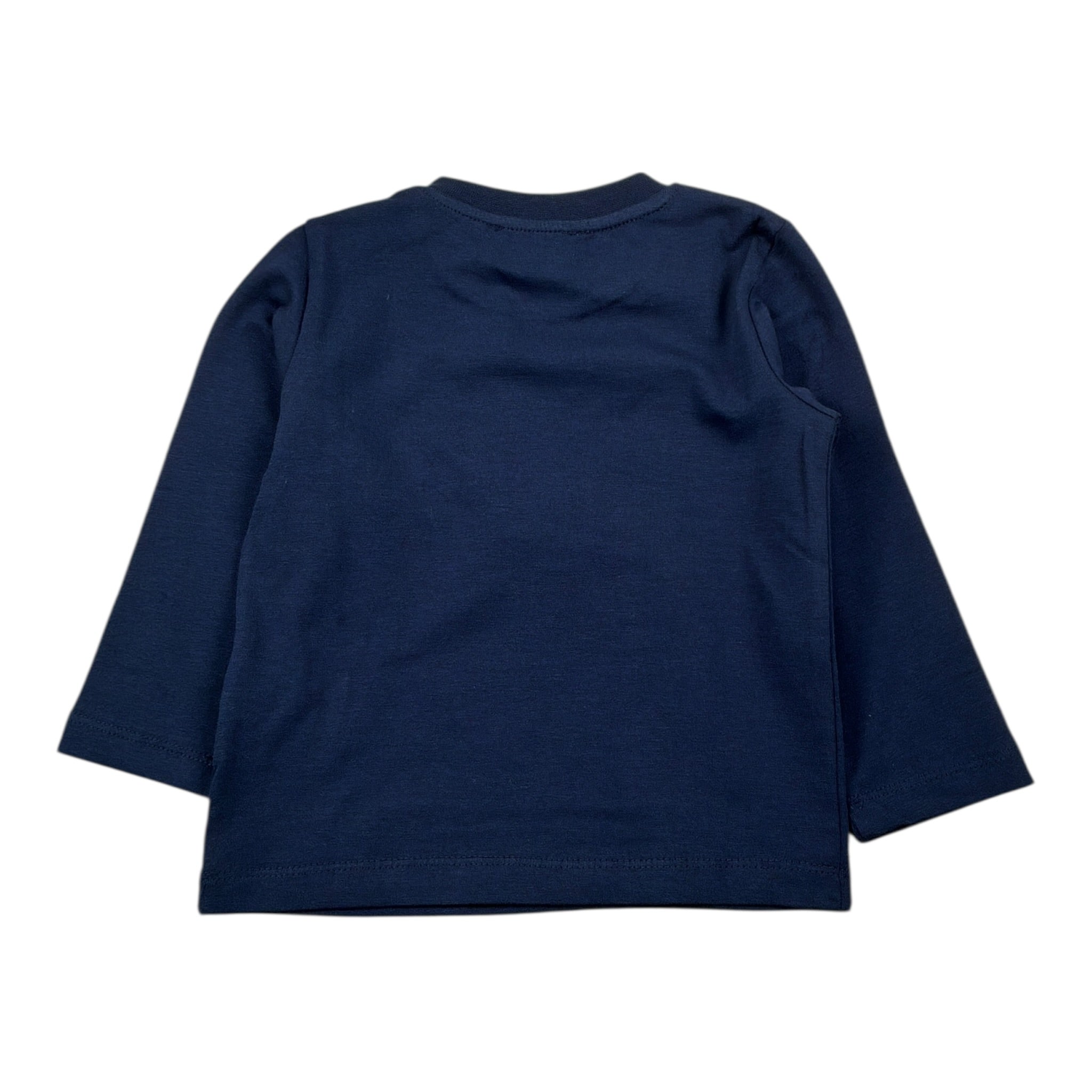 Bikkembergs Shirt tinta unita con Stampa Blu per Neonato BK3825 BLU BiKKEMBERGS 