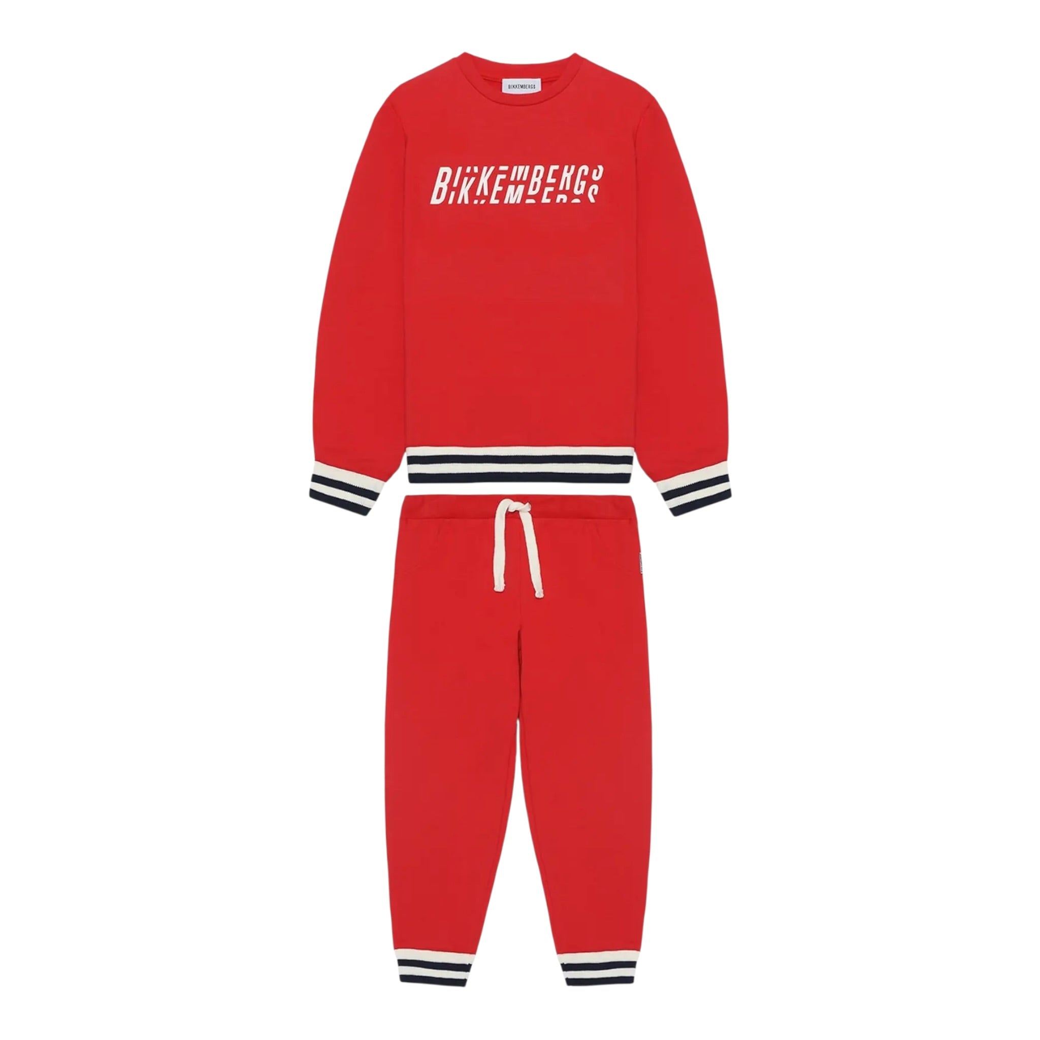 Bikkembergs Completo 2Pz Felpa-Pantalone Rosso per Neonato BK3831X ROSSO BiKKEMBERGS 