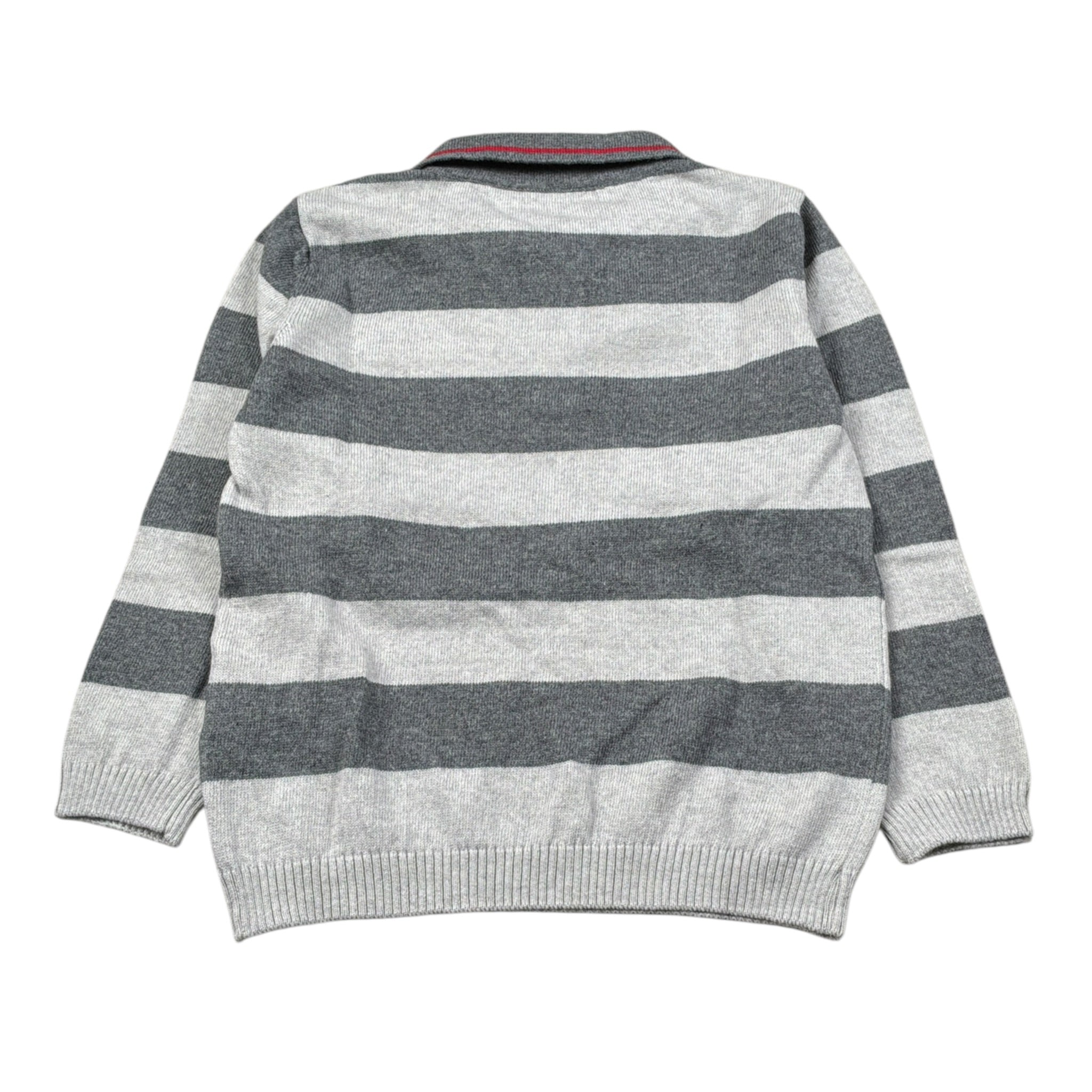 Bikkembergs Maglia Fantasia A Righe con Colletto Grigio per Bambino BK3833 GRIGIO BiKKEMBERGS 