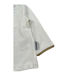 Bikkembergs Shirt Girocollo tinta unita con Stampa Panna per Neonato BK3839 PANNA BiKKEMBERGS 