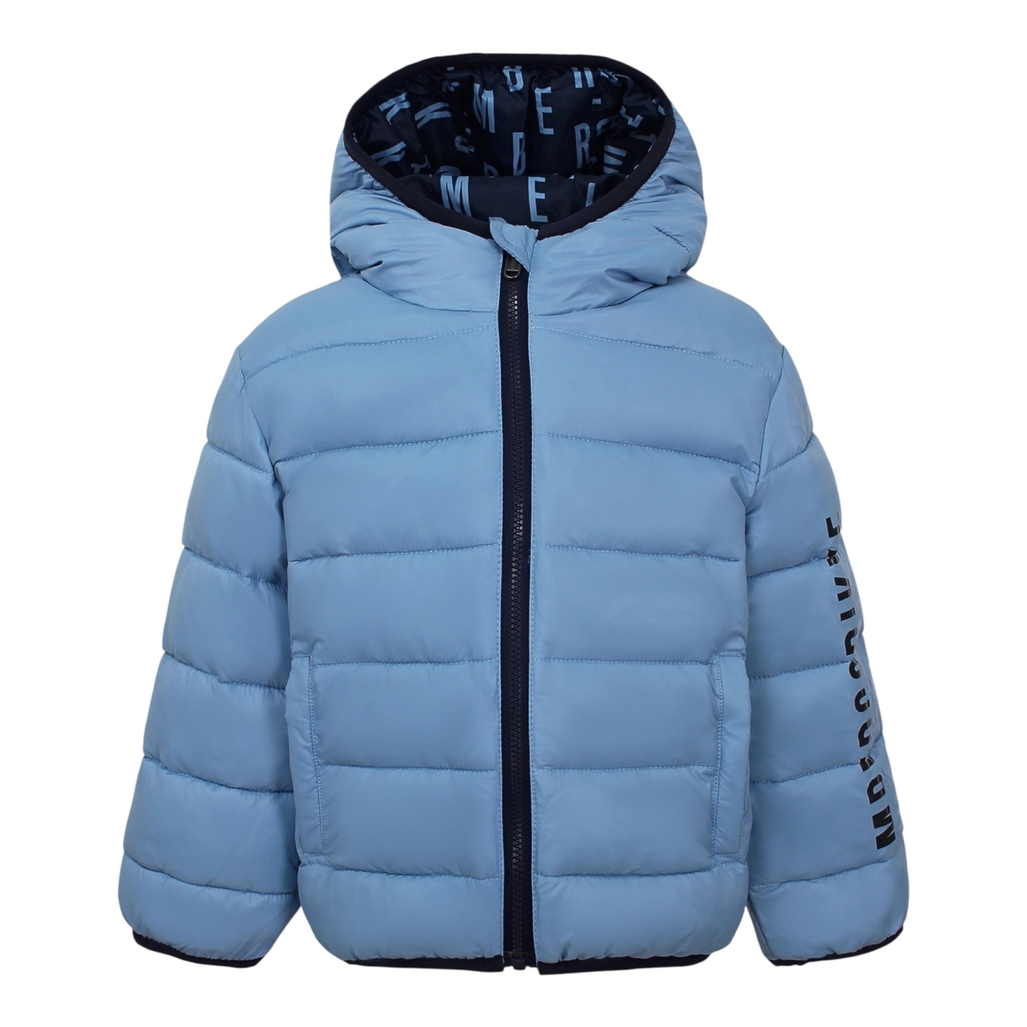 Bikkembergs Giubbino tinta unita con Cappuccio Azzurro per Neonato BK3842X AZZURRO BiKKEMBERGS 