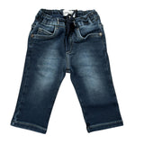 Bikkembergs Jeans tinta unita con Elastico In Vita Blu per Neonato BK3880 BLU BiKKEMBERGS 