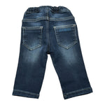 Bikkembergs Jeans tinta unita con Elastico In Vita Blu per Neonato BK3880 BLU BiKKEMBERGS 