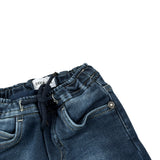 Bikkembergs Jeans tinta unita con Elastico In Vita Blu per Neonato BK3880 BLU BiKKEMBERGS 