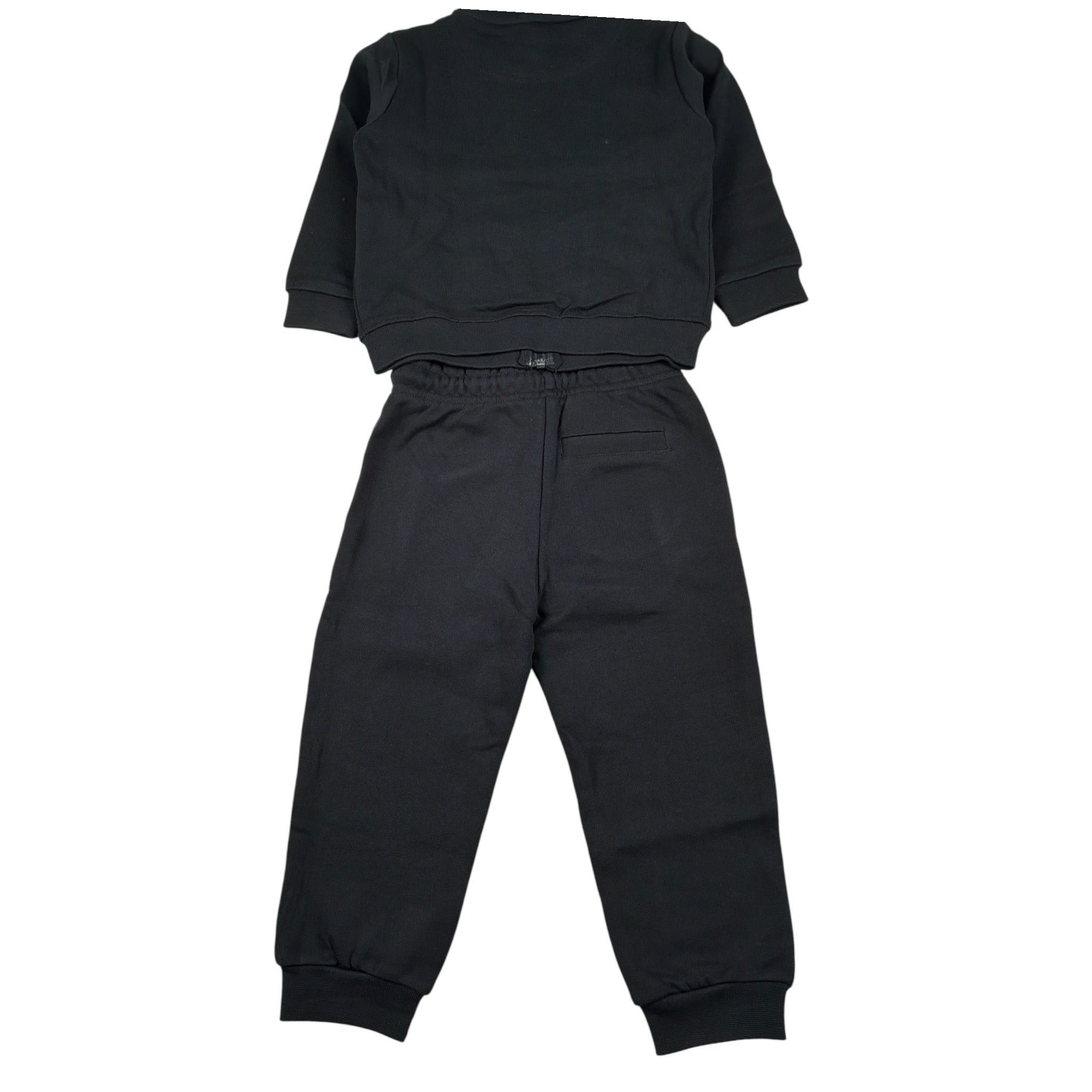 Bikkembergs Completo 2 Pezzi Felpa-Pantalone tinta unita Nero per Bambino BK3894 NERO BiKKEMBERGS 