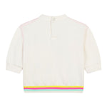 Billieblush Felpa Chiusa Girocollo tinta unita con Stampa Panna per Neonata U20534 PANNA BillIEBLUSH 