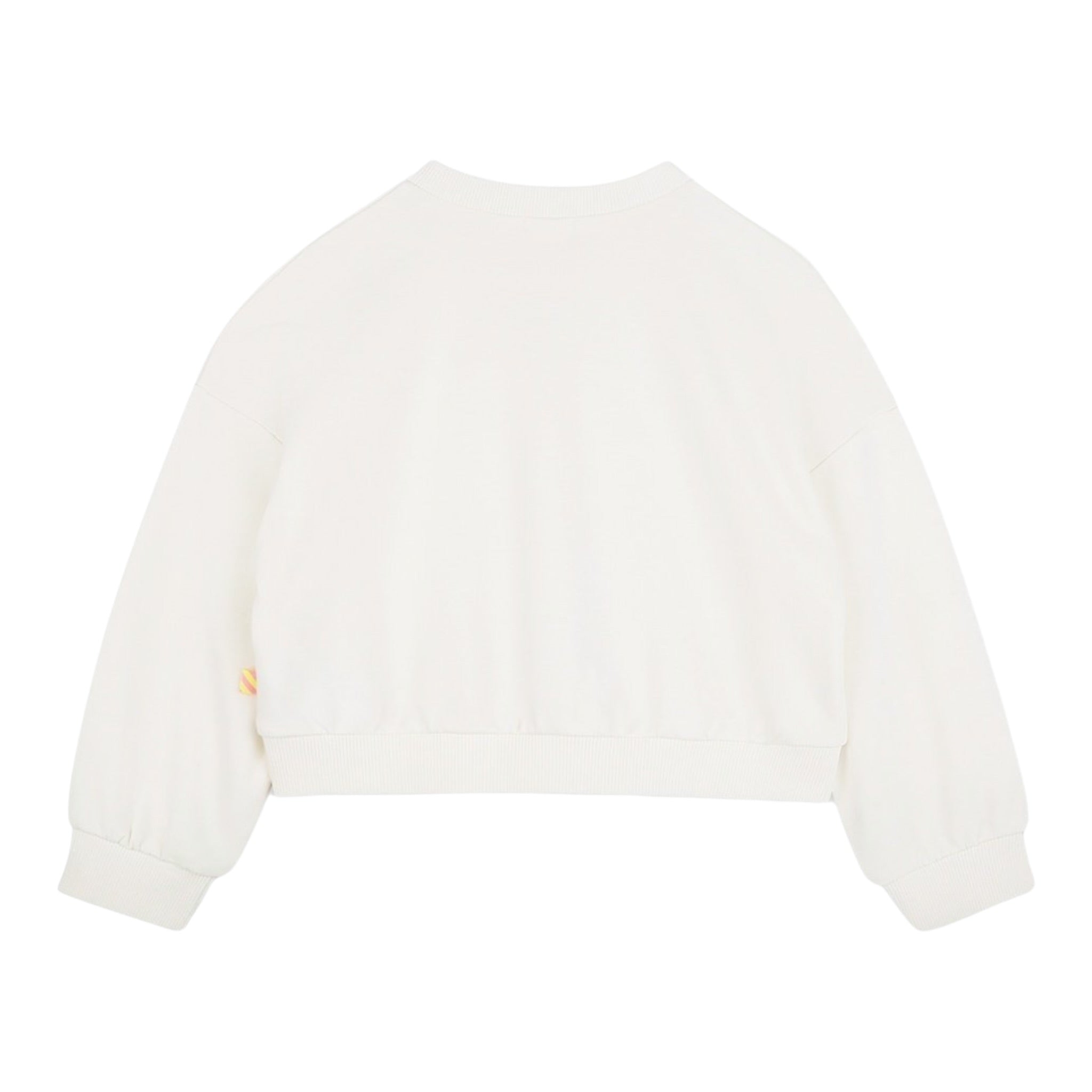 Billieblush Felpa Chiusa Girocollo tinta unita con Stampa Panna per Bambina U20882 PANNA BillIEBLUSH 