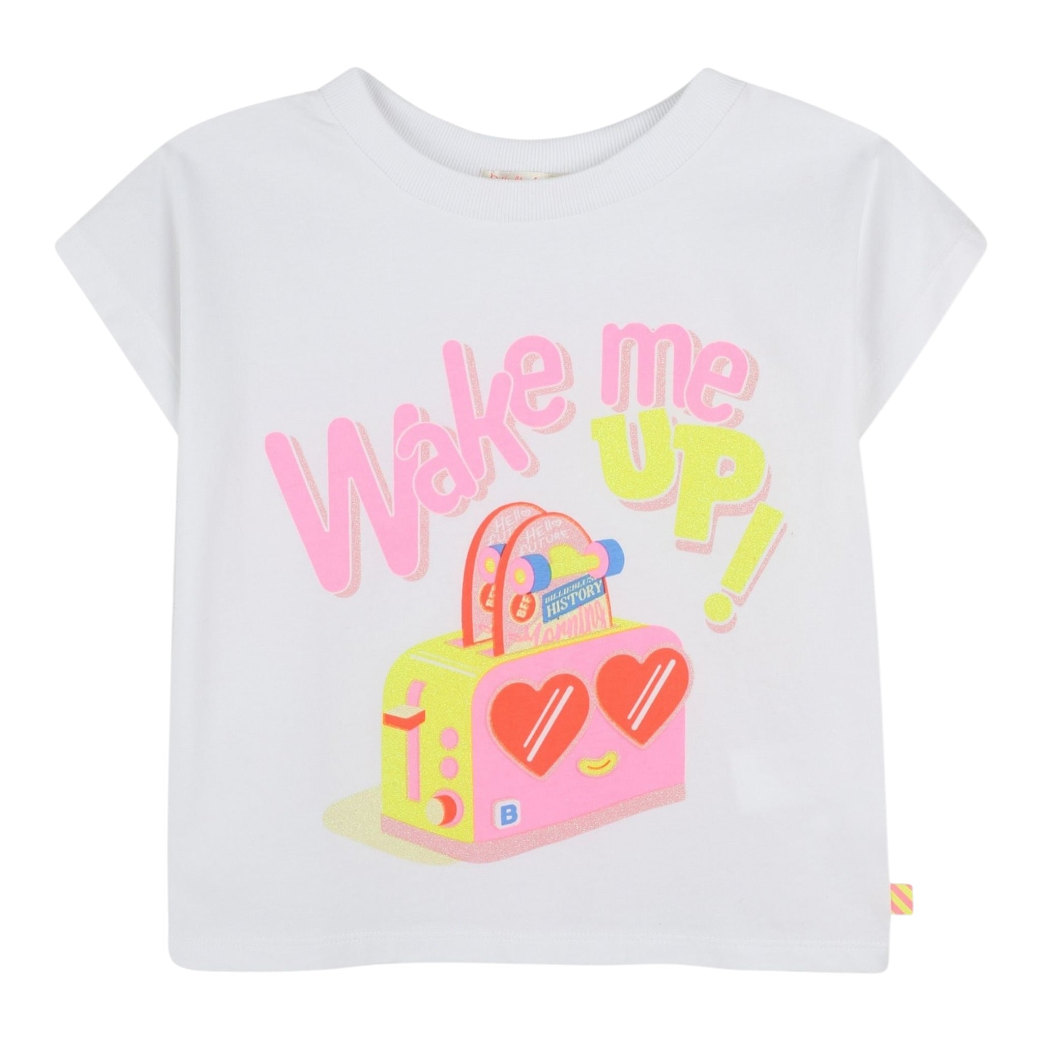 Billieblush T-Shirt Girocollo tinta unita con Stampa Bianco per Neonata U20934 BIANCO BillIEBLUSH 