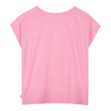 Billieblush T-Shirt Girocollo tinta unita con Stampa Rosa per Neonata U20955 ROSA BillIEBLUSH 
