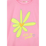 Billieblush T-Shirt Girocollo tinta unita con Stampa Rosa per Neonata U20955 ROSA BillIEBLUSH 