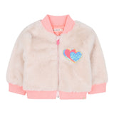 Billieblush Pelliccia tinta unita con Zip Rosa per Bambina U21251J ROSA BillIEBLUSH 
