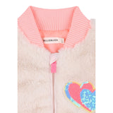 Billieblush Pelliccia tinta unita con Zip Rosa per Neonata U21251X ROSA BillIEBLUSH 