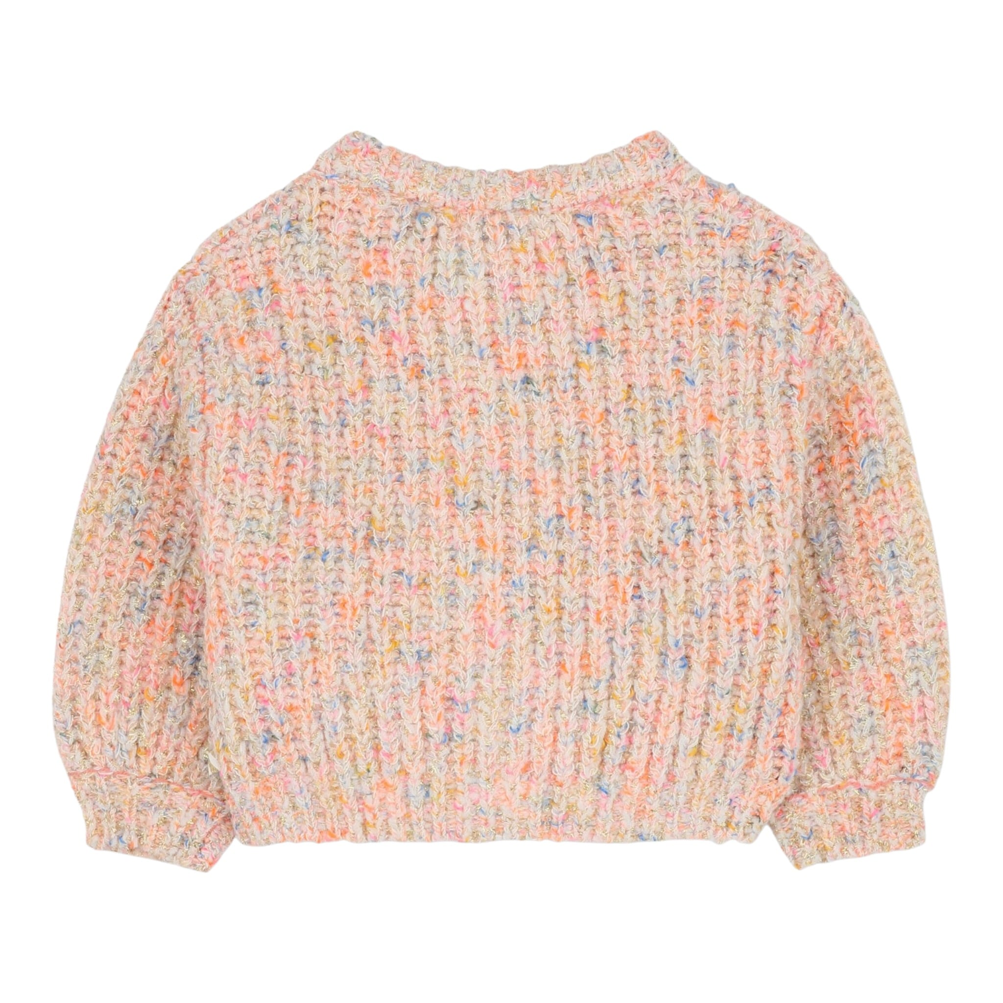 Billieblush Cardigan Multicolor con Applicazione Pesca per Neonata U21263N PESCA BillIEBLUSH 