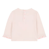 Billieblush Shirt Girocollo tinta unita con Stampa Rosa per Neonata U21266X ROSA BillIEBLUSH 