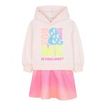 Billieblush Abito Felpa Manica Lunga Bicolore Rosa per Bambina U21284 ROSA BillIEBLUSH 