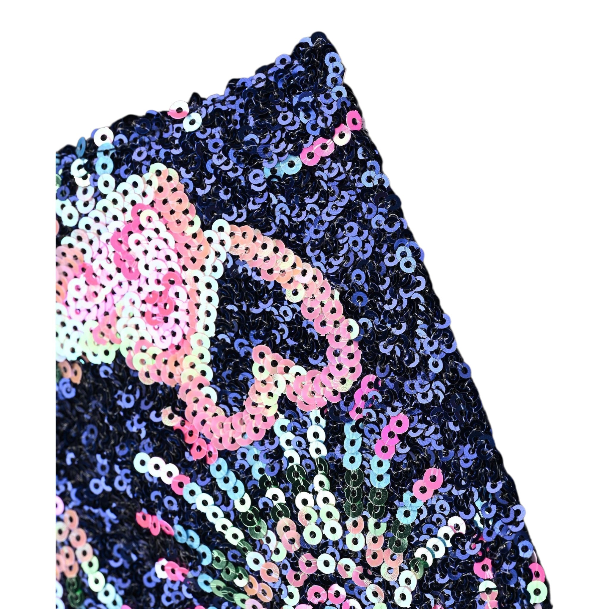 Billieblush Abito Manica Lunga tinta unita con Paillettes Blu per Bambina U21285 BLU BillIEBLUSH 