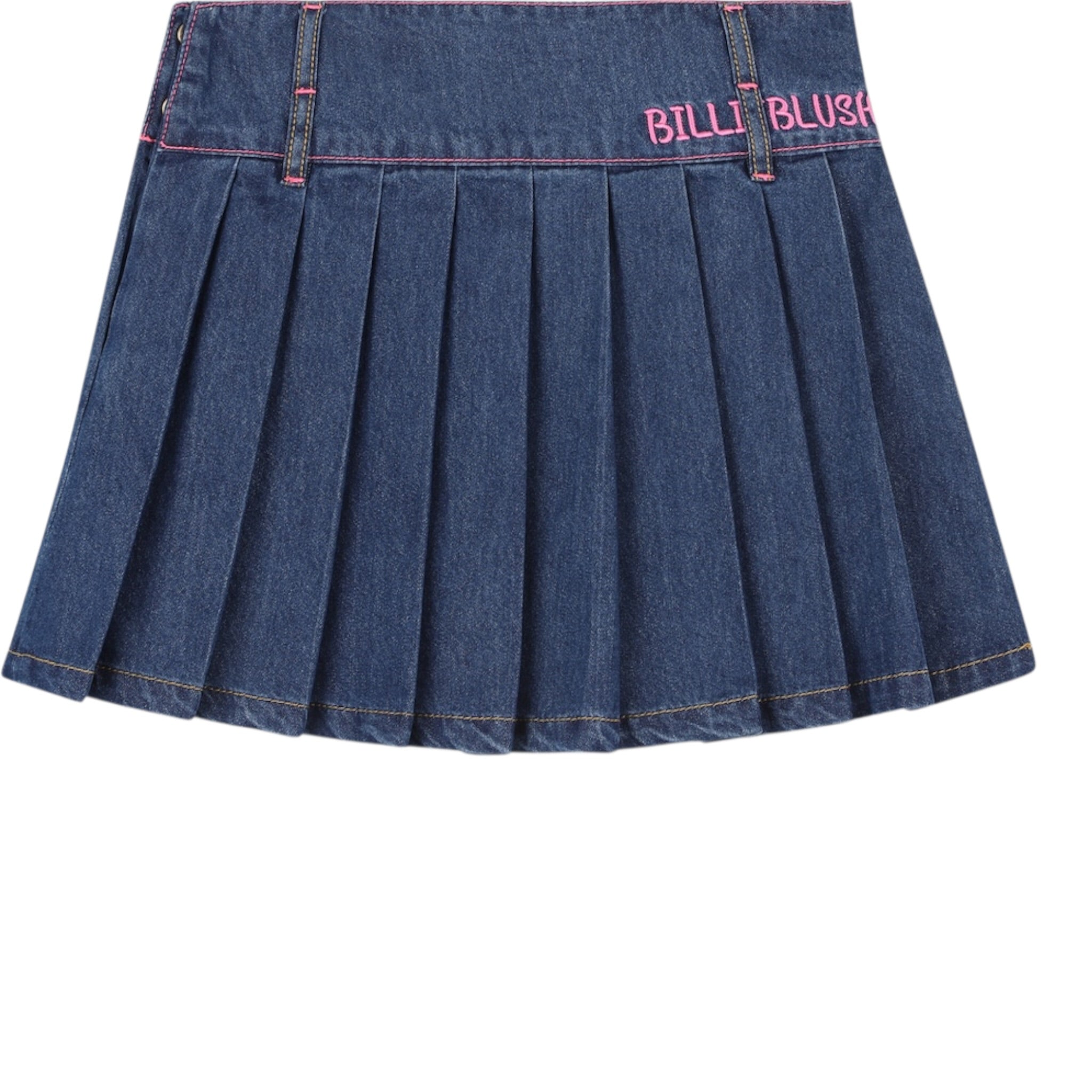 Billieblush Gonna In Denim tinta unita Blu per Bambina U21322 BLU BillIEBLUSH 