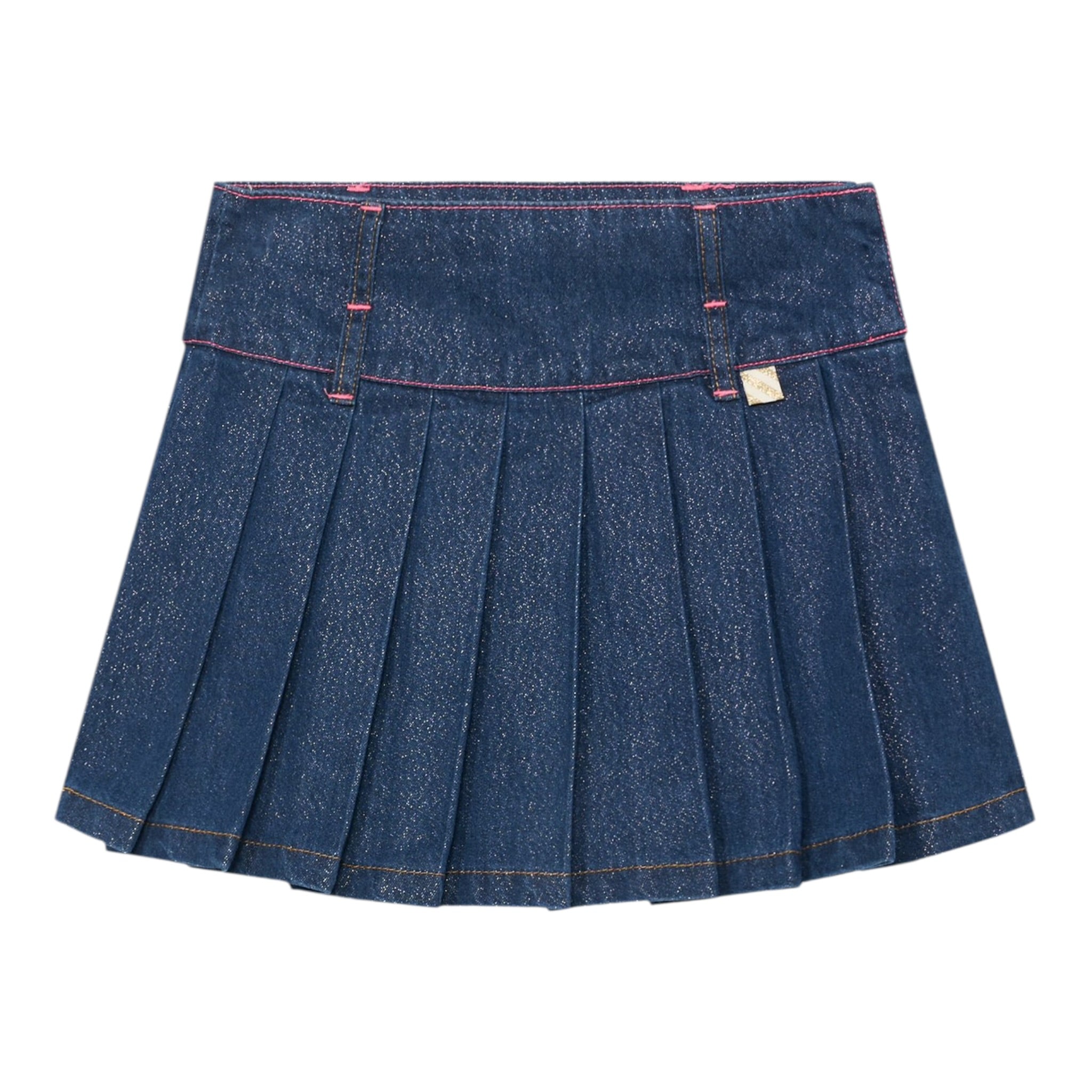 Billieblush Gonna In Denim tinta unita Blu per Neonata U21322NX BLU BillIEBLUSH 