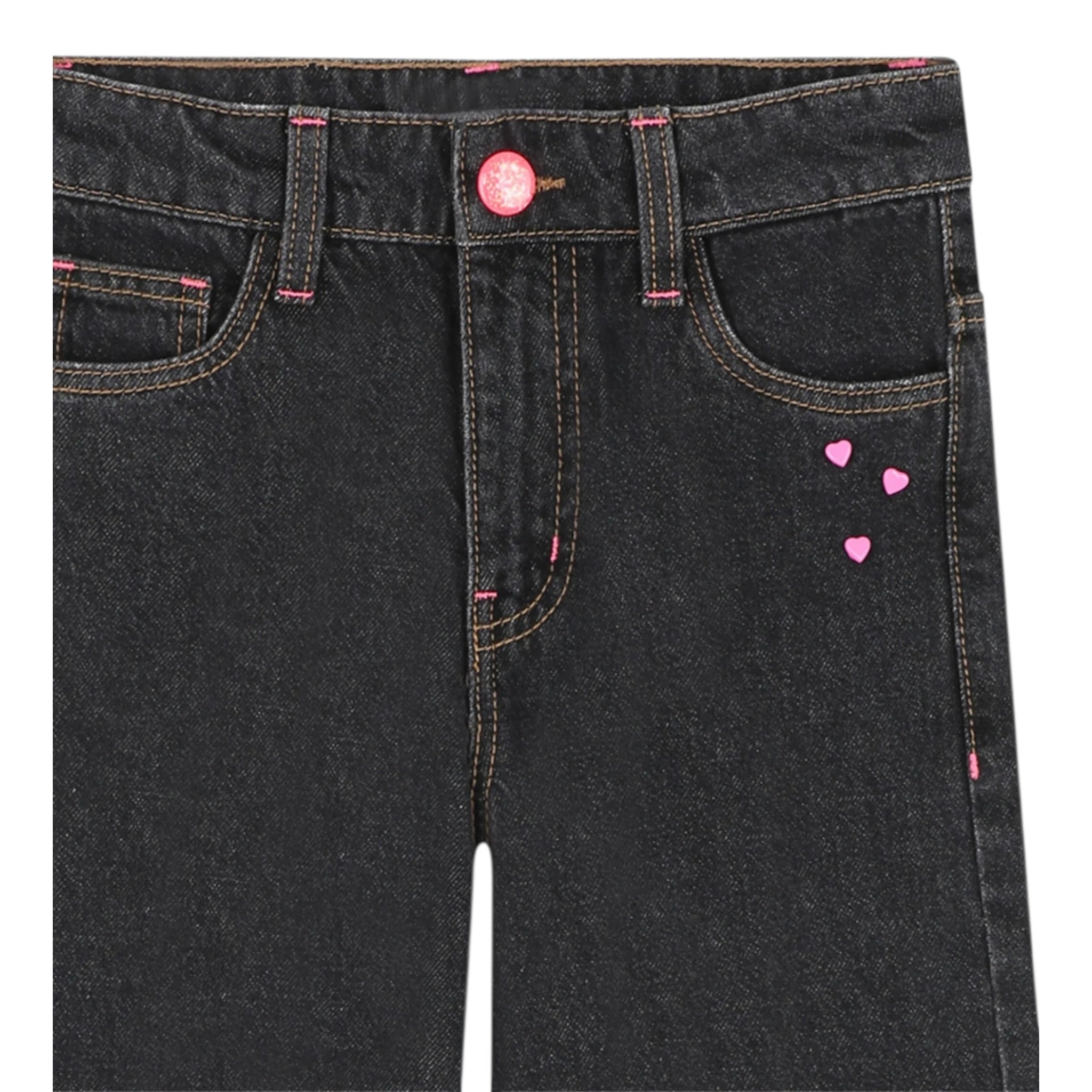 Billieblush Jeans tinta unita con Girovita Regolabile Nero per Bambina U2134J NERO BillIEBLUSH 
