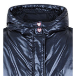 Billieblush Giubbino tinta unita con Cappuccio Blu per Bambina U21354 BLU BillIEBLUSH 
