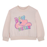 Billieblush Felpa Chiusa Girocollo tinta unita con Paillettes Rosa per Bambina U21371J ROSA BillIEBLUSH 