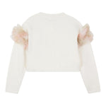 Billieblush Cardigan tinta unita con Tulle Panna per Bambina U21383 PANNA BillIEBLUSH 