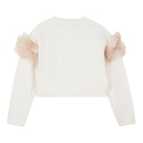 Billieblush Cardigan tinta unita con Tulle Panna per Bambina U21383 PANNA BillIEBLUSH 
