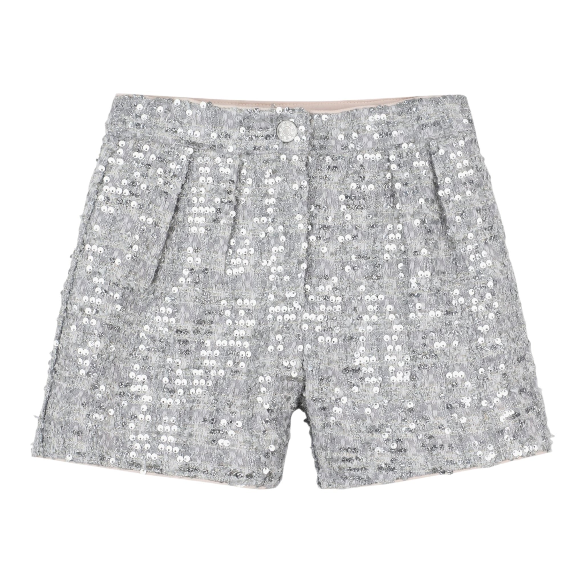 Billieblush Short Paillettato Tknta Unita Argento per Bambina U21393 ARGENTO BillIEBLUSH 
