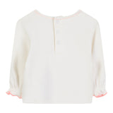 Billieblush Shirt Girocollo tinta unita con Stampa Panna per Neonata U21462 PANNA BillIEBLUSH 