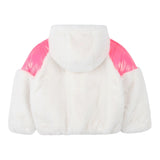 Billieblush Giubbino tinta unita con Cappuccio Bianco per Bambina U21563 BIANCO BillIEBLUSH 