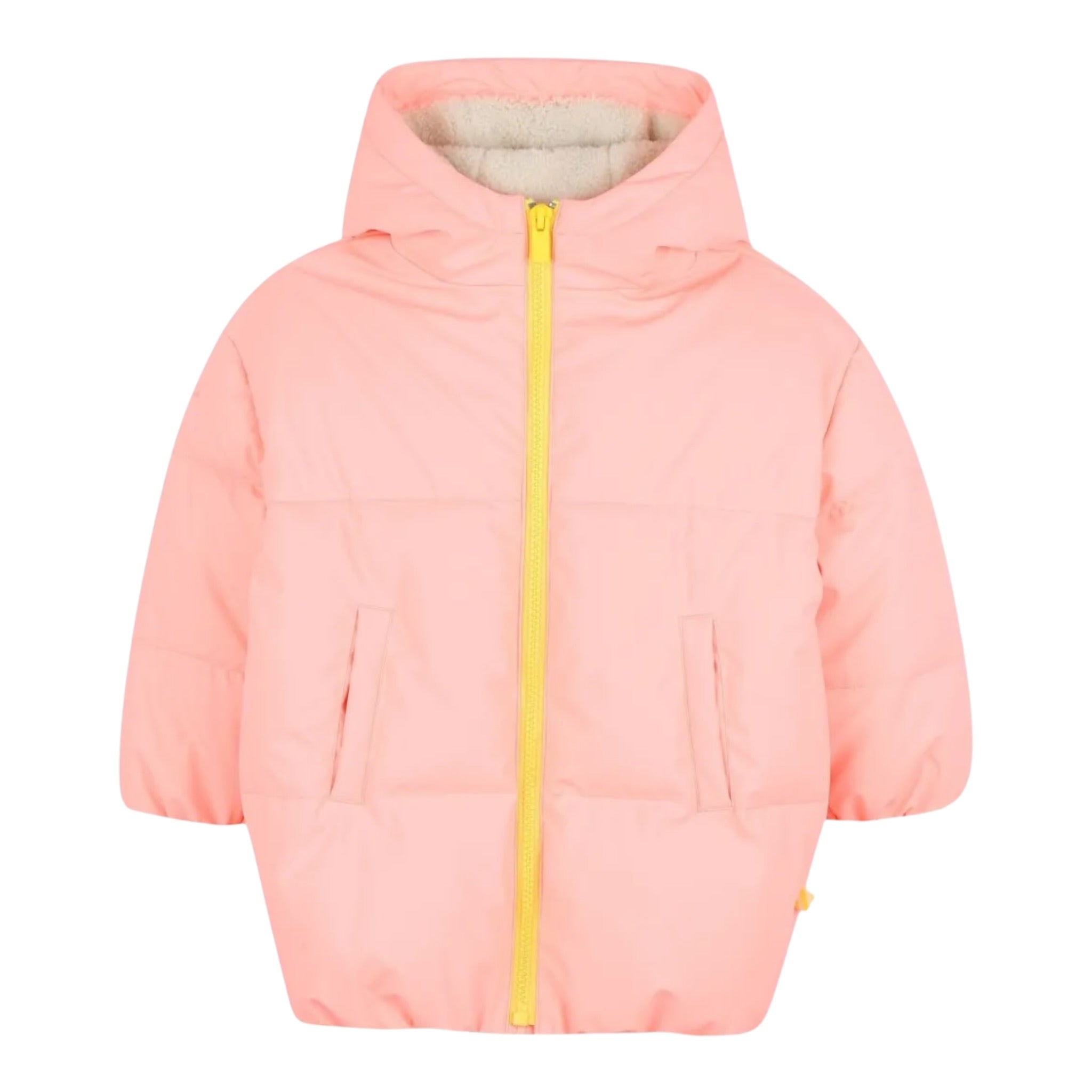 Billieblush Giubbino tinta unita con Cappuccio Rosa per Bambina U21602 ROSA BillIEBLUSH 