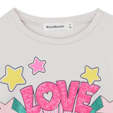 Billieblush Shirt Girocollo tinta unita con Paillettes Avorio per Bambina U21608 AVORIO BillIEBLUSH 