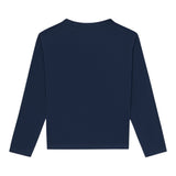 Billieblush Shirt Girocollo tinta unita con Stampe Blu per Bambina U21609 BLU BillIEBLUSH 