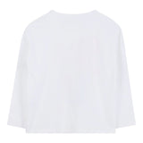 Billieblush Shirt Girocollo tinta unita con Stampa Bianco per Bambina U21637 BIANCO BillIEBLUSH 