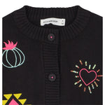 Billieblush Cardigan tinta unita con Ricami Grigio per Neonata U22389N GRIGIO BillIEBLUSH 
