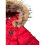 Blauer Giubbino tinta unita con Cappuccio Rosso per Neonato 23WBBXC2296 ROSSO BLAUER 