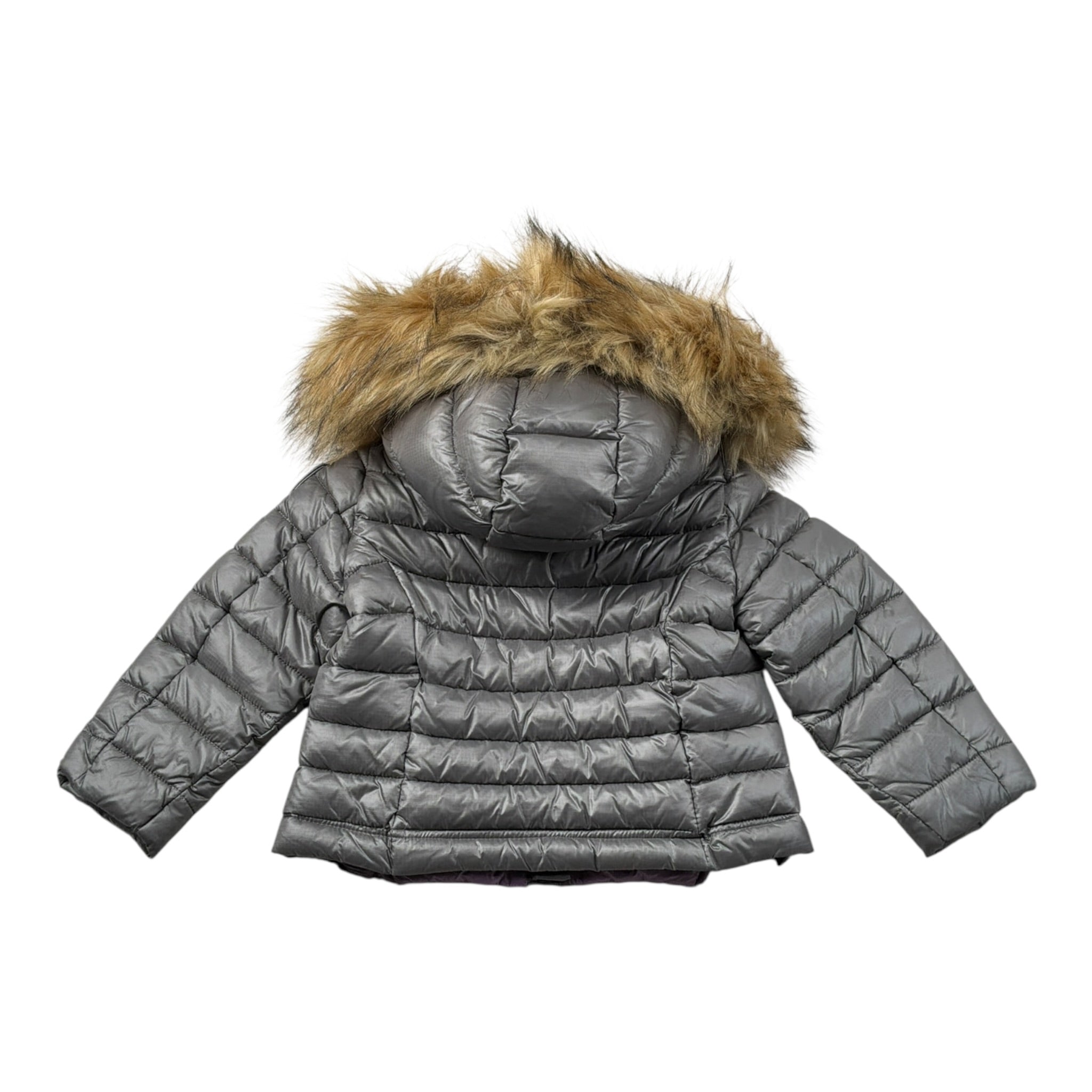 Blauer Giubbino tinta unita con Zip E Cappuccio Grigio per Neonata 23WBLGC02215 GRIGIO BLAUER 