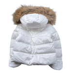 Blauer Giubbino tinta unita con Zip E Cappuccio Bianco per Neonato 24WBBXC02550X BIANCO BLAUER 