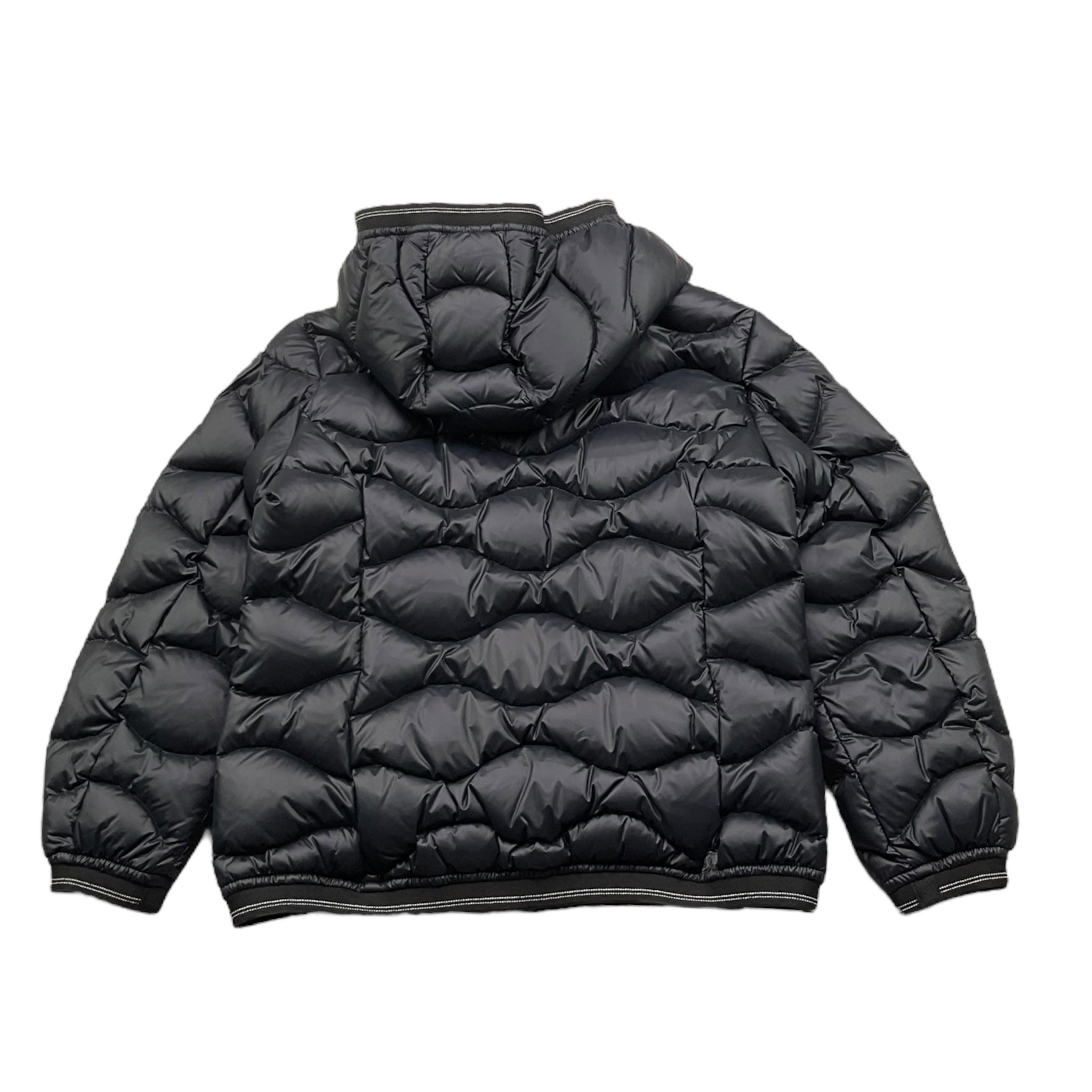 Blauer Giubbino tinta unita con Zip E Cappuccio Nero per Bambina 24WBLGC03078 NERO BLAUER 