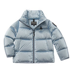 Blauer Giubbino tinta unita con Zip E Cappuccio Azzurro per Neonato 24WBLGC03521 AZZURRO BLAUER 