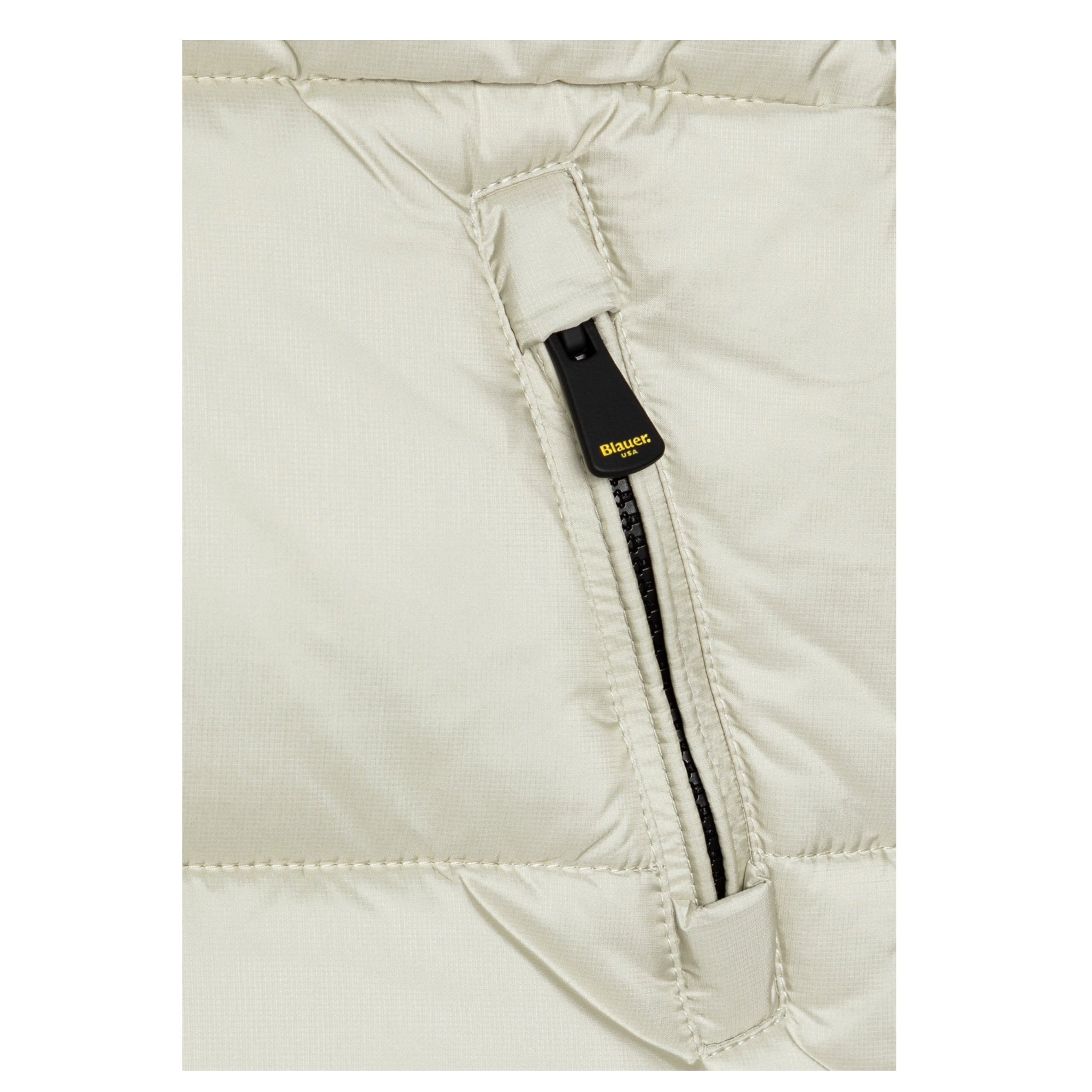 Blauer Giubbino tinta unita con Zip E Cappuccio Beige per Neonato 24WBLKC02573 BEIGE BLAUER 