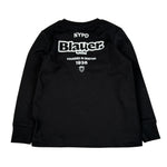 Blauer Shirt tinta unita con Stampa Nero per Bambino 25BLKH01476 NERO BLAUER 